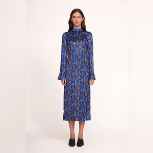 Staud thicket dress in sapphire sirens sz 2